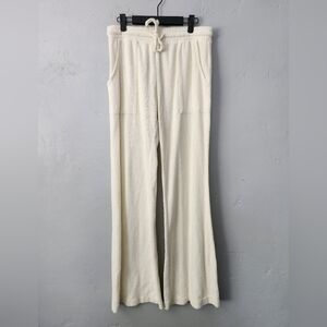 Year Of Ours Flared Terry Cloth Lounge Pants Medium